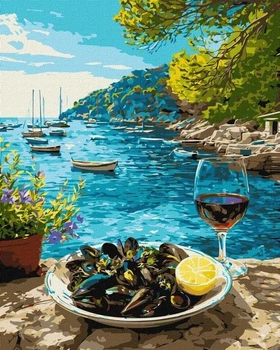 Картина за номерами Ideyka Морський обід 40x50 см (4823104395249)