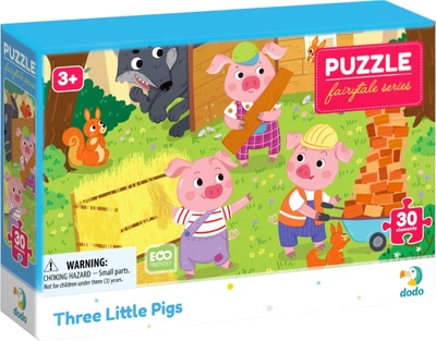 Puzzle DoDo Trzy świnki 30 elementów (4823115912893)