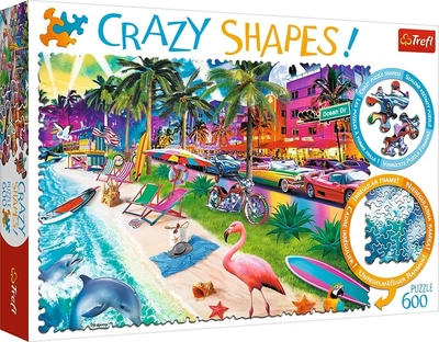 Puzzle Trefl Szalone kształty Miami Beach 600 elementów (5900511111323)