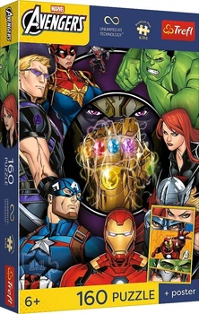 Пазл Trefl Premium Plus Kids Disney Marvel The Avengers Hero of the day 160 елементів (5900511154375)