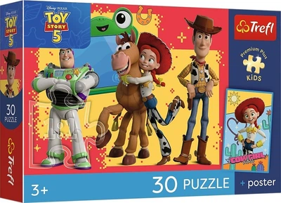 Пазл Trefl Premium Plus Kids Toy Story 5 Пригоди іграшок 30 елементів (5900511183443)