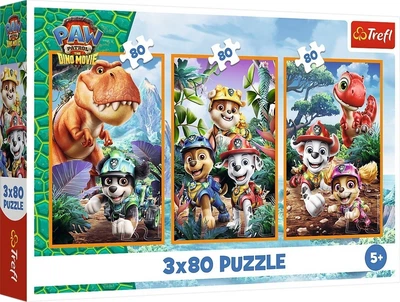 Пазли Trefl Paw Patrol The Dino Movie 2026 The Dino Heroes 3х80 елементів (5900511349054)