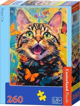 Puzzle Castorland Szczęśliwy kot 260 elementów (5904438027637)