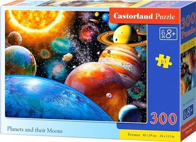 Puzzle Castorland Planety i ich księżyce 300 elementów (5904438030262)