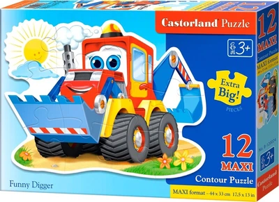 Пазл Castorland Кумедний екскаватор 12 елементів (5904438120024)