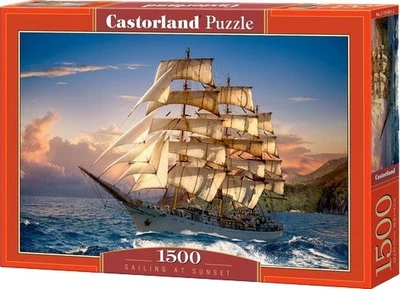 Пазл Castorland Вітрильник на заході сонця 1500 елементів (5904438151431)