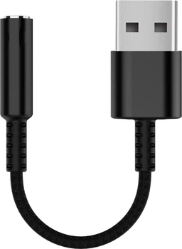 Adapter Equip USB-A - Jack 3.5 mm 0.15 m Beige (4015867241196)
