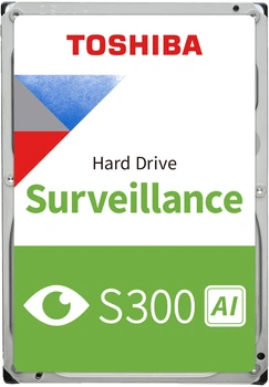 Жорсткий диск Toshiba NAS S300 AI Surveillance 7200RPM 8TB SATA (HDEB028ZSA51F)