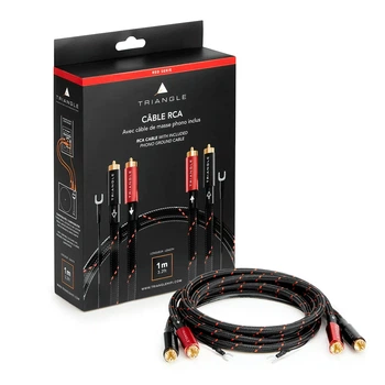 Міжблоковий кабель Triangle RED RCA 1 м, стереопара