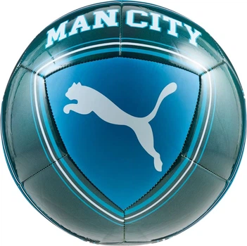 Piłka nożna Puma Licensed MCFC Culture Turkusowo-niebieska (4069161938405)