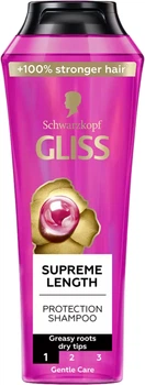Szampon do włosów Gliss Supreme Length do regeneracji włosów 400 ml (9000101201147)