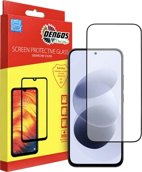Защитное стекло для смартфона Xiaomi Redmi Note 17 DENGOS Black (TGFG-457)