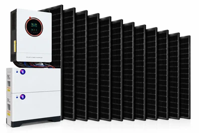 Гібридна сонячна електростанція Sunerise 5.52 кВт з інвертором Sunerise 6.2 кВт та АКБ Sunerise 5.12 кВт·год 2 шт (комплект)