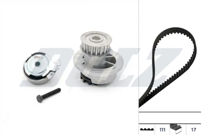 Комплект ремня ГРМ с помпой Dolz (KD021)