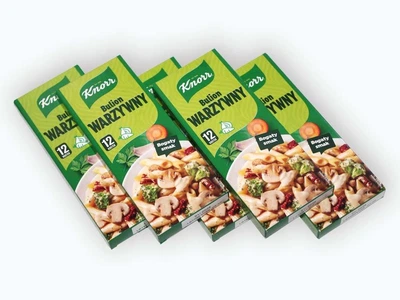 Бульонные кубики Knorr овощные, комплект из пяти, 60 шт