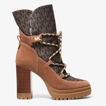 Женские зимние ботильоны Michael Kors Culver 202406322 36 Коричневые (1163193673)