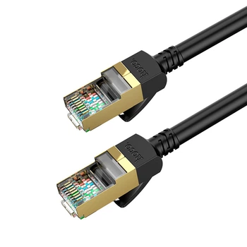 Інтернет кабель (Патч-корд) HOCO US02 Level pure copper gigabit ethernet cable 1Gbps 5m Black