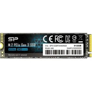 SSD диск Silicon Power A60 512GB M.2 2280 PCle 3.0 x4 2280 NVMe (SP512GBP34A60M28)