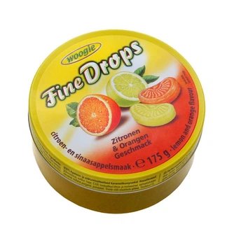 Льодяники Fine Drops Лимон апельсин 200 г