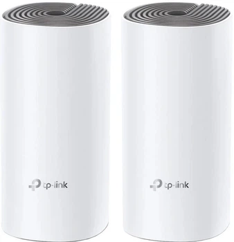Mesh Wi-Fi система TP-Link Deco E4 / Wi-Fi 5 / AC1200 / 100 Мбіт/с / Біла (2-pack) (102479025) - Уцінка