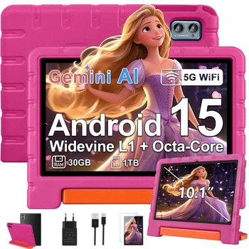 Детский планшет 10.1" ZIOVO Z138 8+22/64Gb Wi-Fi 8 ядер Android 15 6000 mAh Розовий (102371577) - Уценка