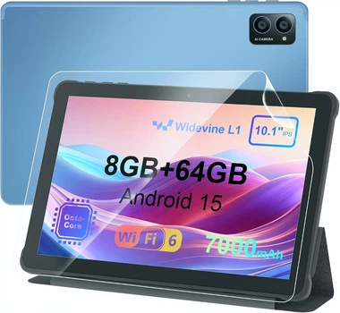 Планшет 10.1" AWOW P11 UTBook 3+5/64Gb 8 ядер Android 15 7000 mAh Синий (102379920)