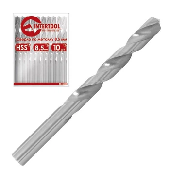 Сверло по металлу 8,5 мм HSS INTERTOOL SD-5085