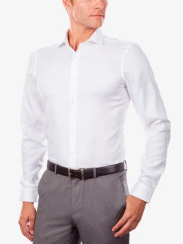 Рубашка хлопковая мужская Calvin Klein 723447159 L Белая (1163242492)