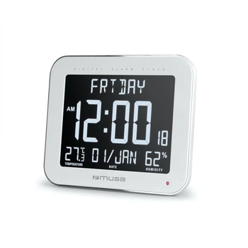 Настенные часы Muse M-090 WMC с функцией будильника White (3700460209827)