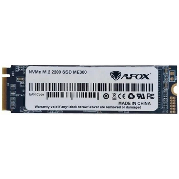 Накопичувач SSD 256GB Afox ME300 M.2 2280 NVMe PCIe 3.0 x4 3D NAND (ME300-256GN)