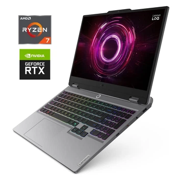 Игровой ноутбук Lenovo LOQ 15AHP10 / 15.6" (1920x1080) IPS / AMD Ryzen 7 250 (8 (16) ядер по 3.3 - 5.1 GHz) / 16 GB DDR5 / 512 GB SSD NVMe / nVidia GeForce RTX 5050, 8 GB GDDR7, 128-bit / WebCam б/у
