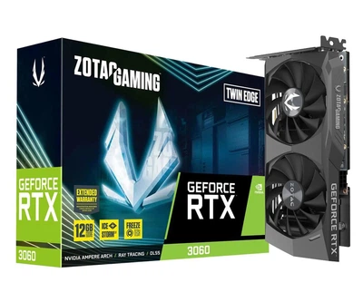 Видеокарта Zotac GeForce RTX 3060 Twin Edge 12 GB GDDR6 (ZT-A30600E2-10M) EU