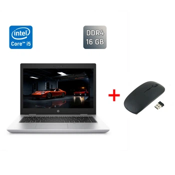 Ультрабук HP ProBook 640 G4 / 14" (1920x1080) IPS / Intel Core i5-8250U (4 (8) ядра по 1.6 - 3.4 GHz) / 16 GB DDR4 / 500 GB SSD / Intel UHD Graphics 620 / WebCam / Fingerprint / Windows 10 б/у + Подарок Беспроводная мышь / USB