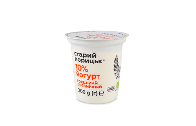 Йогурт Греческий органический 10% Старый Порицк 300г