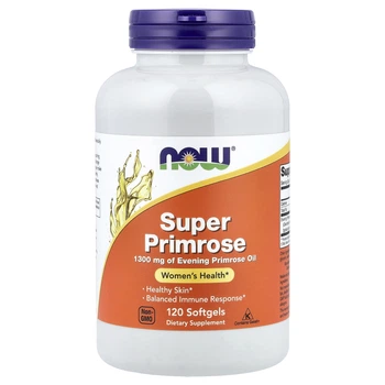 Олія примули вечірньої 1300 мг NOW FOODS Evening Primrose Oil 120 рідких капсул