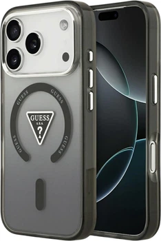 Etui do smartfona Apple iPhone 18 Pro Max/iPhone 17 Pro Max Guess IML Gradient Triangle Logo MagSafe Black (3666339682590)