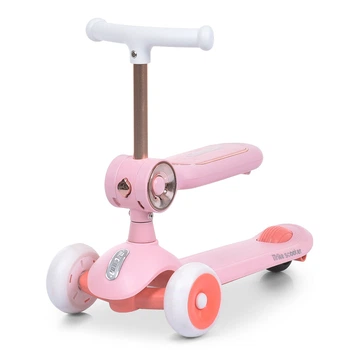 Самокат-беговел триколісний iTrike JR3-170-3-P (колеса: передні Ø4,7"/заднє Ø2,95"/PU, рама: пластик, сидіння, до 20/50 кг)
