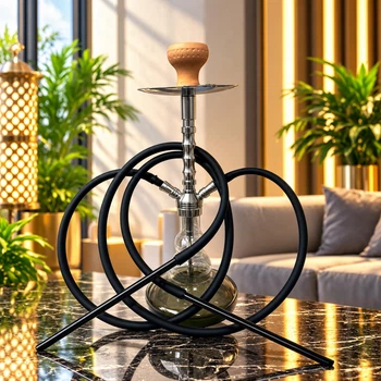 Кальян Hookah Infinity 203 Black высотой 55 см на 2 персоны