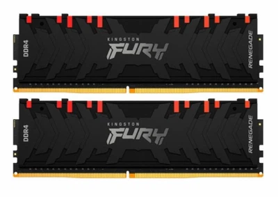 Оперативна пам'ять для ПК Kingston Fury Renegade RGB DDR4 16GB (2x8GB) 4266MHz UDIMM PC4-4266 (KF442C19RBAK2/16)