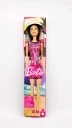 Lalka Mattel Barbie Stylowa w różowej sukience z logo Barbie (0194735176618)
