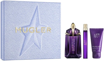 Zestaw damski Mugler Alien Woda perfumowana 60 ml + Miniaturka Woda perfumowana 10 ml + Balsam do ciała 50 ml (3614275021072)