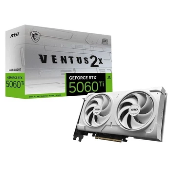 Відеокарта MSI GeForce RTX 5060 Ti 16G VENTUS 2X OC WHITE PLUS (G506T-16V2CWP) (EU)