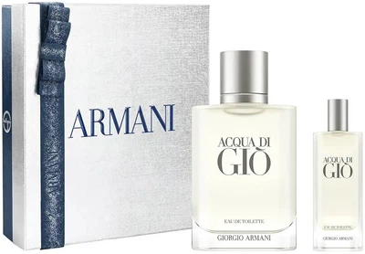 Zestaw męski Giorgio Armani Acqua di Gio Woda toaletowa 100 ml + Miniaturka Woda toaletowa 15 ml (3614275040806)