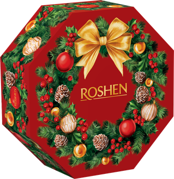 Подарочный набор Roshen Рождественский венок 599 г (4823077652905)