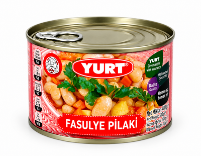 Квасоля біла з овочами в томатному соусі YURT Fasulye Pilaki 400г