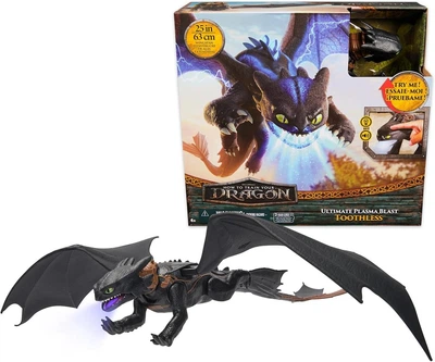 Интерактивная фигурка дракон Беззубик 63 см дышит огнем Dreamworks Dragons Toothless Spin Master 6072541
