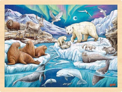 Puzzle drewniane Goki Noc polarna 96 elementów (5220239)