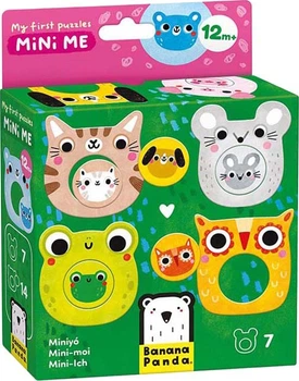 Puzzle Banana Panda Moje pierwsze puzzle Mini-zwierzęta z maluchami (3695081)