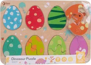Puzzle drewniane z uchwytami Classic World Dinozaury 25 elementów (6020468)