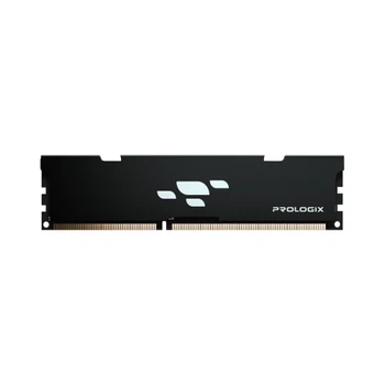 Пам'ять 8Gb DDR4, 3200 MHz, Prologix, Black, 16-20-20, 1.35V, з радіатором (PRO8GB3200B4)